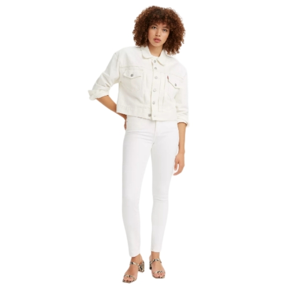 Levi's Denim - LEVI'S | NWT 711 Skinny Mid  Rise White Jeans (Size 27)